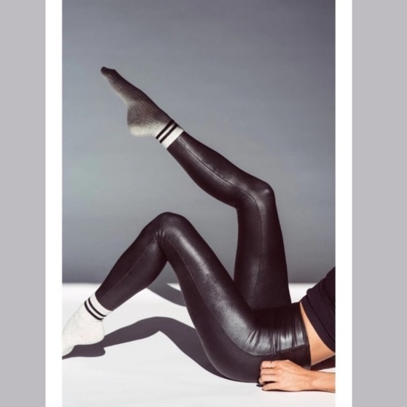 SPANX faux leather leggings L - Picture 7 of 16
